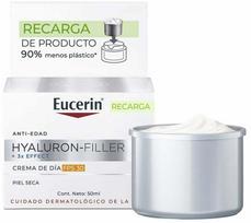 Kremas įdegio priežiūrai veidui Eucerin Hyaluron Filler 3x Effect Refill SPF30, 50 ml