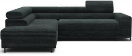 Kampinė sofa - lova Colesio, žalia sp., kairinė, 200 x 274 cm x 93 cm