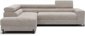 Kampinė sofa - lova Colesio, balta sp., kairinė, 200 x 274 cm x 93 cm