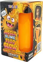 Žaislinis šlykštukas - gleivės Tuban Jiggly Slime Fluo Glow, oranžinė sp., 430 g