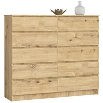 Komoda Akord K140, artisan oak, 121 cm x 138 cm x 40 cm