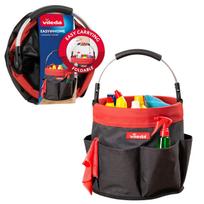 Organizatorius Vileda Easy Home, juoda sp./raudona sp., 30 x 30 x 46 cm
