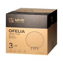 Pastatomas lauko šviestuvas Orno Ofelia, 18W, E27, IP65, pilka sp., 28 cm x 28 cm