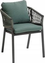 Lauko kėdė DLGTP Oriengo, juoda sp./žalia sp., 56 cm x 62 cm x 76 cm