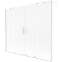 Vonios sienelė Mexen Velar Duo, 180 cm x 150 cm, white sp./matinis