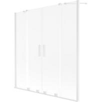 Vonios sienelė Mexen Velar Duo, 160 cm x 150 cm, white sp./matinis