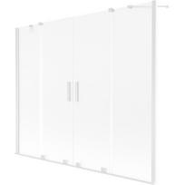 Vonios sienelė Mexen Velar Duo, 190 cm x 150 cm, white sp./matinis
