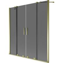 Vonios sienelė Mexen Velar Duo, 150 cm x 150 cm, gold/tonuotas