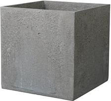 Gėlių vazonas Deroma Geomineral Cube, kompozicinės medžiagos, 48.5 cm x 48.5 cm, antracito sp.