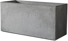 Gėlių vazonas Deroma Geomineral Trough, kompozicinės medžiagos, 98 cm x 39 cm, antracito sp.