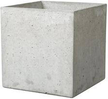 Gėlių vazonas Deroma Geomineral Cube, kompozicinės medžiagos, 48.5 cm x 48.5 cm, šviesiai pilka sp.
