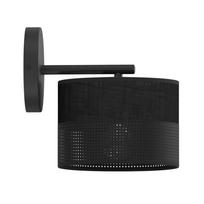 Šviestuvas sieninis Emibig Karbon K1, E27, 1 x 15 W, juoda sp., 20 x 20 cm