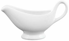 Padažinė Wilmax, 75 ml, 13 cm x 6 cm, balta sp., porcelianas