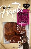 Skanėstas šunims Flamingo Hapki BBQ Burger, antiena, 0.085 kg