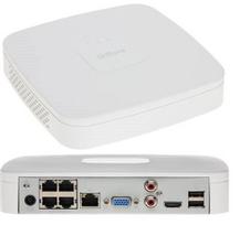 Dahua NVR4104-P-EI 4 kanalų tinklo vaizdo įrašymo įrenginys, 4 PoE prievadai, 1 HDD lizdas, iki 16 MP