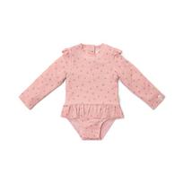 Little Dutch Maudymosi kostiumėlis ilgomis rankovėmis ´Sunny Flowers Pink´ - 98/104