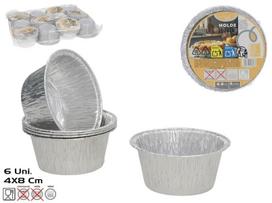 Kitchen&Go aliuminio kepimo formelės, 3,5x8x8 cm, 6 vnt.