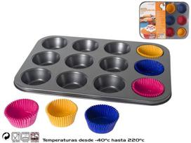 Kitchen&Go keksiukų kepimo forma, Ø6 cm, 12 vnt.