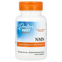 Doctors Best NMN 400mg kapsulės su lėtu išsiskyrimu, 60 vnt. (200 mg kapsulėje)