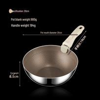 ZISIZ 20 cm titano wok su nuimama rankena