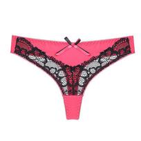 Julexy ML XL XXL Seksualūs moteriški stringai Nėriniuoti apatiniai Didelio dydžio kelnaitės M(3pcs） juoda