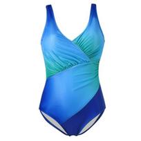 Moteriškas maudymosi kostiumėlis gradientas vienspalvis plonas Summer Fit Plus Lady Monokini paplūdimiui M mėlyna