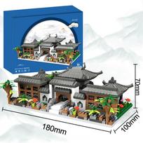 Berniukų ir mergaičių dėlionės surinkimas Suzhou sodo statybiniai kaladėlės mikro grąžtai smulkios dalelės didelis sudėtingumas didelis statybos režimas