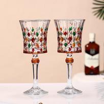 Shangqi Hand-painted Rotating Wine Decanter Set