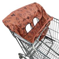 Lovely Pattern Baby Cart Sleeve Shopping Cart Seat Cover Neutral Design Portable 2 In 1 Protector for Restaurants
