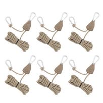 Camping Rope with Ratchet Pulley Quick Setups Outdoor Guy Lines Adjustable Tent Tie Downs Rope Hanger for Canopy Kayak ruda
