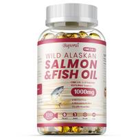Wild Alaska Salmon & Fish Oil - Omega-3 EPA, DHA - Heart, Brain and Joint Health 120