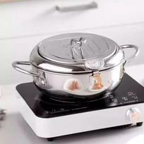 ZISIZ Stainless Steel Japanese Style Deep Fryer Pot