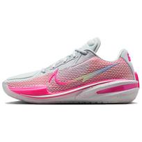Nike Air Zoom GT. Cut 1 Neslystantys, atsparūs dilimui žemi krepšinio bateliai, unisex, baltos, rožinės spalvos CZ0176-008 35.5 gray