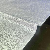 Brocade Jacquard Kviečių Gėlių Rašto Damasko Audinys Mergaitės Šilkinio Satino Suknelei Cheongsam Kostiumui Užuolaidai DIY Siuvinėjimui Lėlių Klijuotei 50cm x 75cm balta