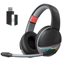 NUBWO G08 Wireless Gaming Headset for PS5 PS4 PC Laptop BT5.3 & 2.4G Wireless Over-Ear E-Sports juoda/raudona