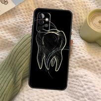 Dentist Tooth Pattern Case For Samsung Galaxy A35 A15 A55 A53 A33 A13 A36 A56 A26 A16 A22 A32 A52 A54 A34 A05 A06 Samsung A56
