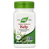 Nature's Way Kelp Whole Thallus 600mg Veggie Capsules, 100 Count