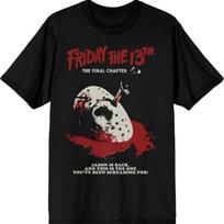 Bioworld Friday The 13th Final Chapter Poster Men's Black T-Shirt S juoda