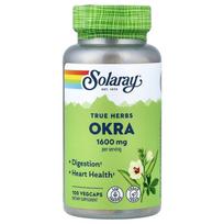 Solaray Okra 1600mg Vegetariškos kapsulės, 100 vnt. (400 mg vienoje kapsulėje) 100 pcs - 1 ea