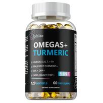 Kasdienis Omega 3 6 9 + Ciberžolė EPA ir DHA Širdies ir sąnarių palaikymas 120
