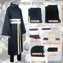 Uchiha Obito Anime Cosplay Kostiumai Helovino Kostiumai Moterims Vyrams Japoniškas Chalatas Kimono Pasirodymas Festivalis S&Naruto