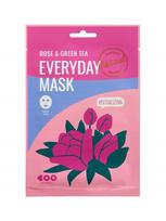 DEARBOO Veido kaukė su rožių ir žaliosios arbatos ekstraktu EVERYDAY MASK ROSE & GREEN TEA, 27 ml