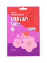 DEARBOO Veido kaukė su sraigių gleivių ir vyšnių ekstraktu EVERYDAY MASK SNAIL & CHERRY BLOSSOM, 27 ml