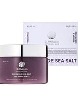 DR.MELAXIN Kūno šveitiklis su jūros druska GUERANDE SEA SALT PERFUME BODY SCRUB (AMBER & VANILLA), 450 g