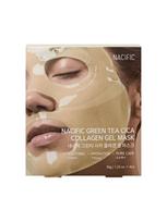 NACIFIC Kolageno hidrogelinė kaukė su žaliosios arbatos ir azijinės centelės kompleksu GREEN TEA CICA COLLAGEN GEL MASK, 4 vnt.