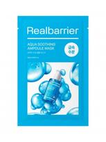 REAL BARRIER Raminamoji ampulinė lakštinė veido kaukė AQUA SOOTHING AMPOULE MASK, 28 ml