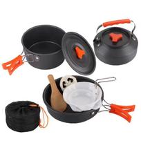 UOSU2 2-3 Person Aluminum Camping Kettle & Pot Set