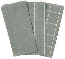 Virtuvinių rankšluosčių rinkinys Homla Morgan 242323, žalia sp., 65 cm x 45 cm, 3 vnt.