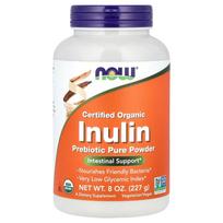 Now Foods sertifikuotas inulino prebiotikas, gryni milteliai 227g (8oz)