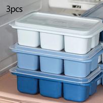 3pcs-Ice Cube Ice Box Frozen Mold Refrigerator Homemade Frozen Ice Box with Lid